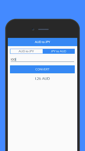 AUD to JPY Currency Converter Screen 3