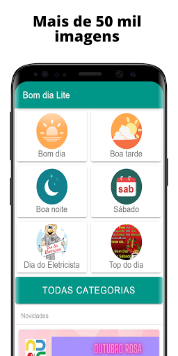 Android application Bom dia fácil (Imagens e Gifs) screenshort