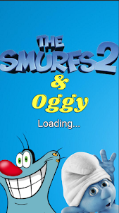 Wallpaper Smurf Cat & Oggy