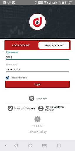 Android application Dual Options Trader screenshort