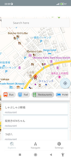 Android application Okinawa Japan Offline Map screenshort