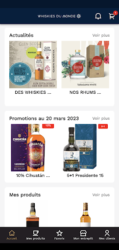 Android application Whiskies du Monde screenshort