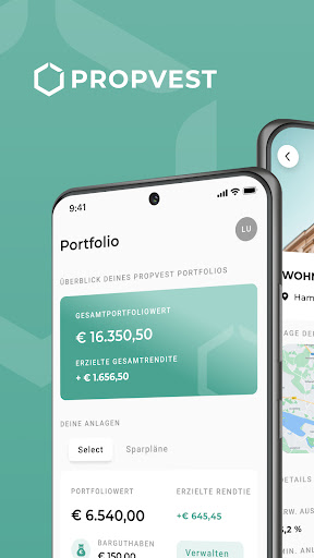 Android application PROPVEST screenshort