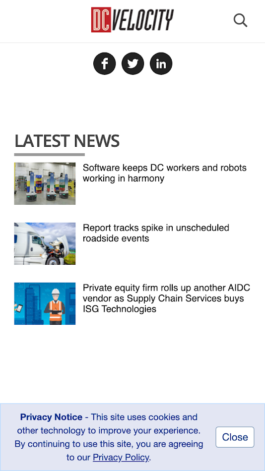 #1. DC Velocity (Android) 来自: GTxcel