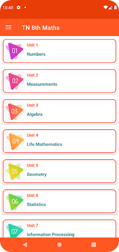 Android application TN 8th Maths Guide screenshort