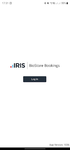 Android application IRIS BioStore Bookings screenshort