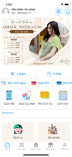 Android application The Herb Spa screenshort