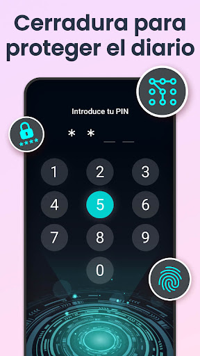 Mi diario - diario secreto Captura de Pantalla de la Aplicación Android 3