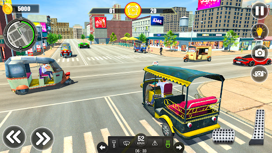 Modern City Tuk Tuk Drive Game