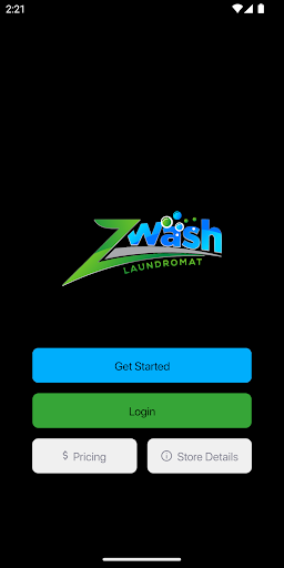 Android application ZWash Laundry Pickup/Delivery screenshort