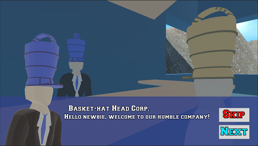 Basket-Hat Man