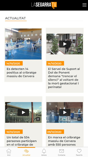 Android application La Segarra TV screenshort