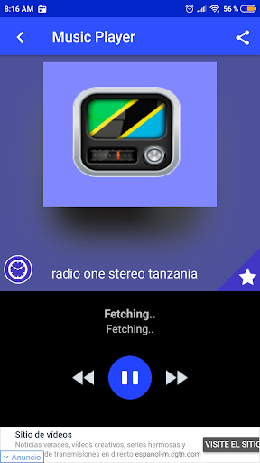 Android application Radio One Stereo tanzania App screenshort