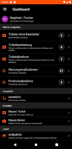 Android application comain screenshort