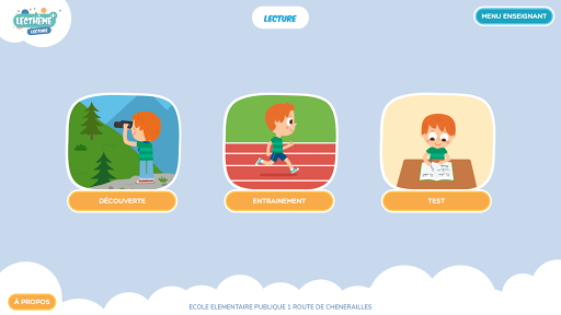 Android application Lecthème + - Lecture screenshort