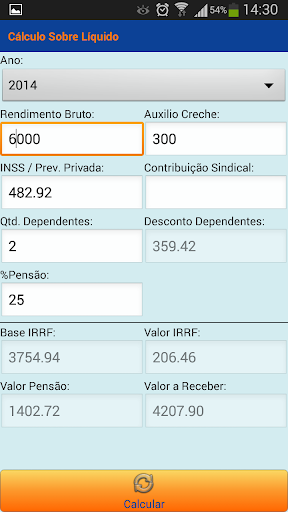 Simulador Pensão Alimentícia Screen 2