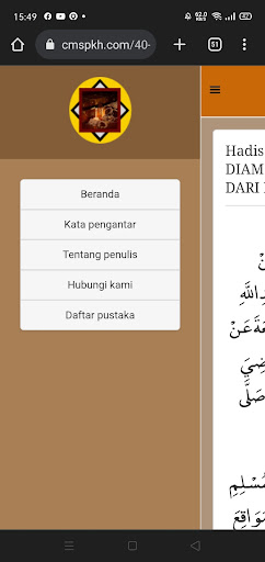 40 hadis tentang harta Screen 3
