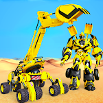 Cover Image of Download Grand Sand Excavator Robot Transform Robot Games 4.0.2 APK