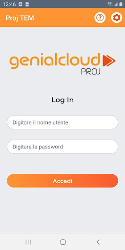 Android application Proj TEM screenshort