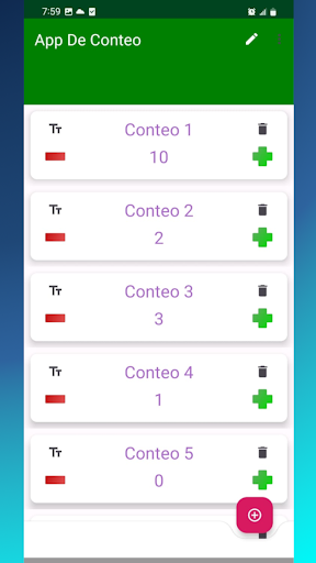 Android application App De Conteo screenshort