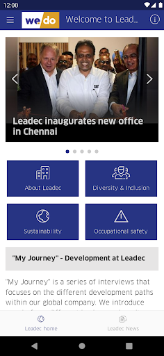 Android application We do @ Leadec screenshort