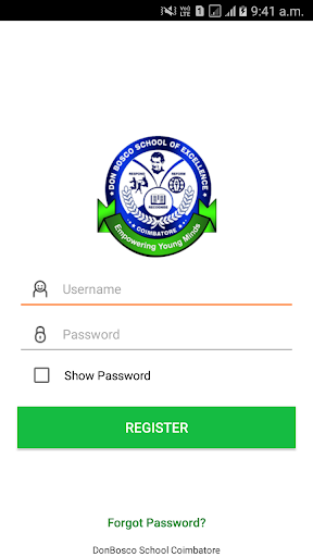 Android application Don Bosco School of Excellence screenshort