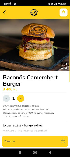 MaPet Reggeli, Burger, Pizza Screen 3