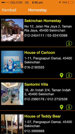 Sekinchan Travel App Screen 2