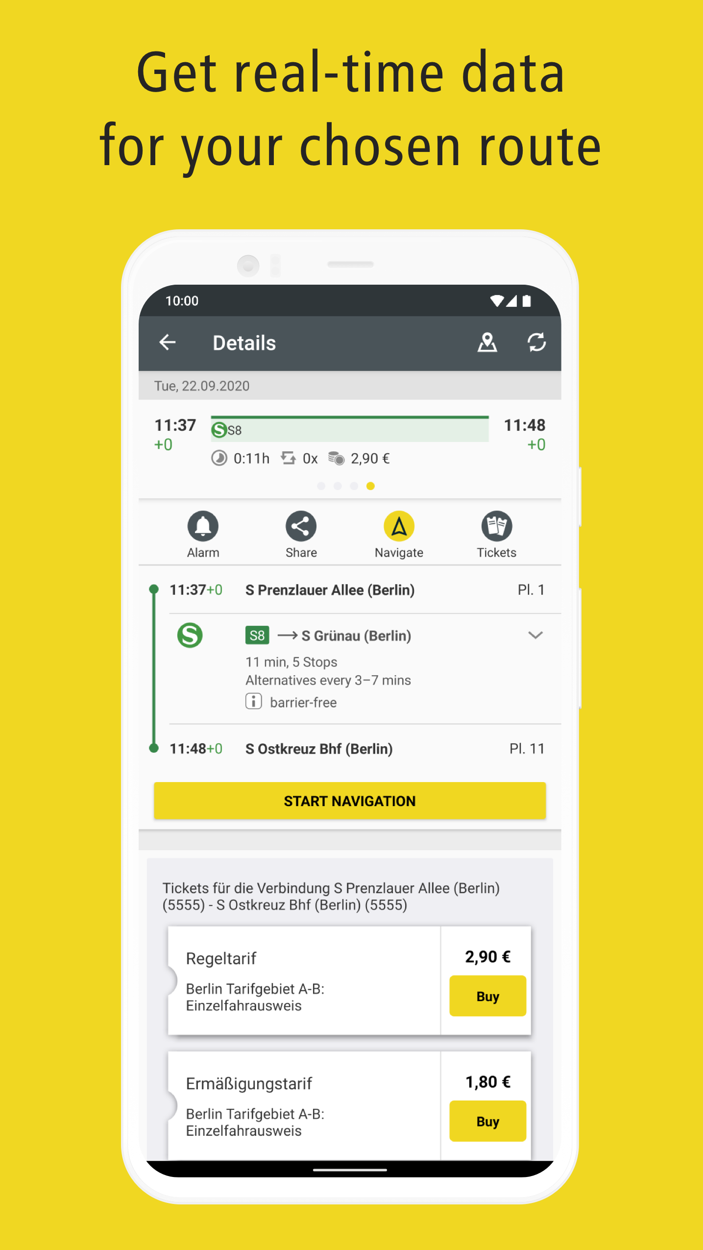Android application BVG Fahrinfo: Route planner screenshort