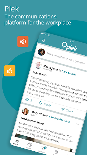 Android application Plek screenshort