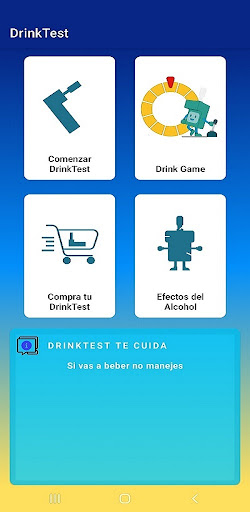 Android application DrinkTest screenshort