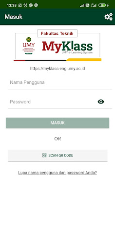 Android application MyKlass Teknik UMY screenshort