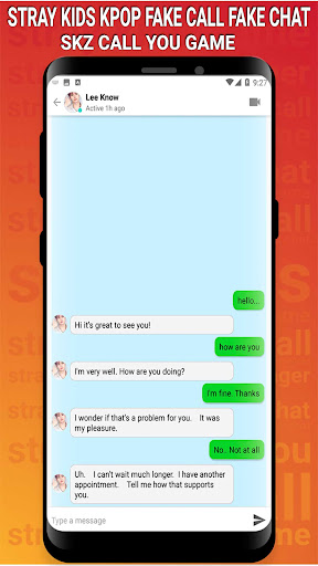 Android application Stray Kids Fake Call Fake Chat screenshort