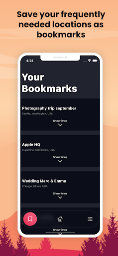 Screenshot of Golden Hour Calculator