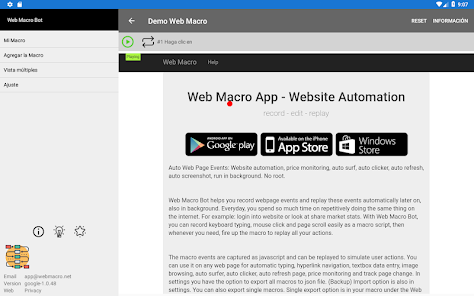 Screenshot 19 Web Macro Bot | Automatización android