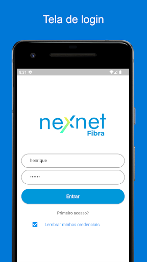 Android application Nexnet Fibra screenshort