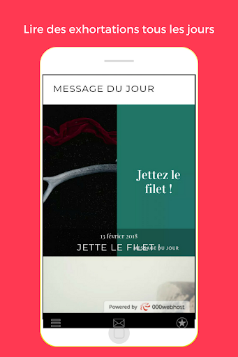 Android application Message du Jour screenshort