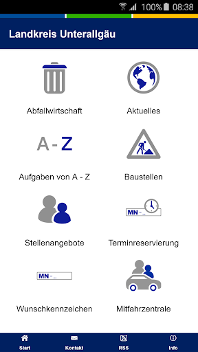 Android application Unterallgäu screenshort
