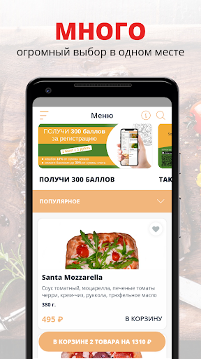 Android application Santa Mozzarella | Киров screenshort