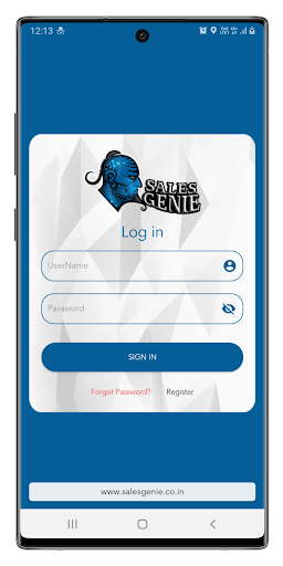 Android application Sales Genie screenshort