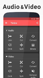 Timbre: Audio/Video schneiden, Screenshot