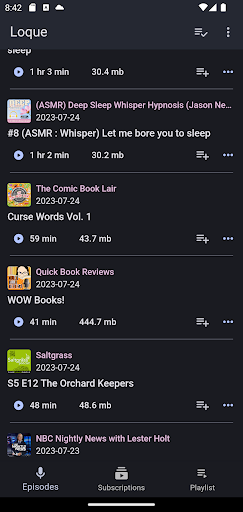 Android application Loque screenshort