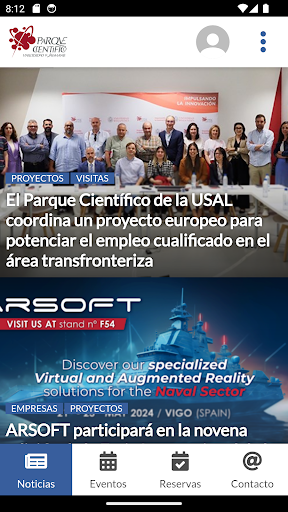 Parque Científico USAL Screenshot
