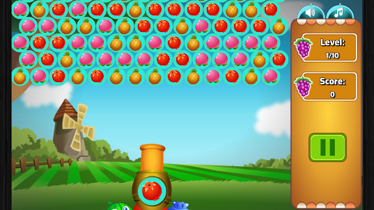 Bubble fruit Game