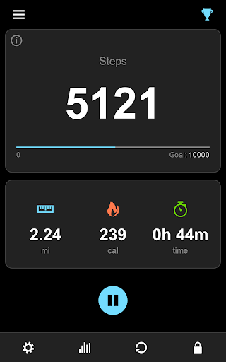 Screenshot of Pedometer: Count your steps