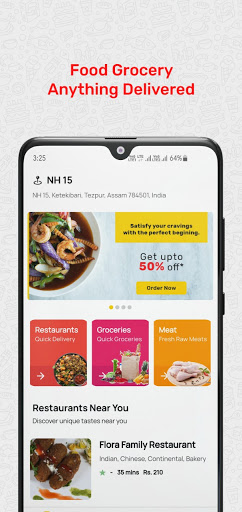 Android application SERVE14 - Order Food Online screenshort