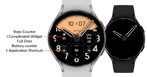 Orange Aviator Watch Face Screen 3