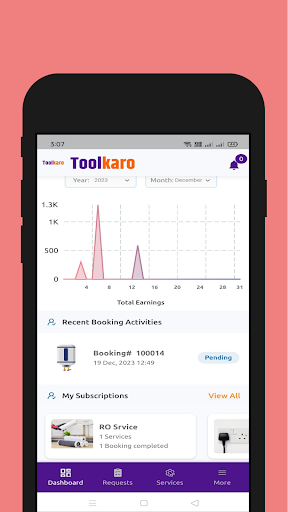 Android application Provider Partner - Toolkaro screenshort