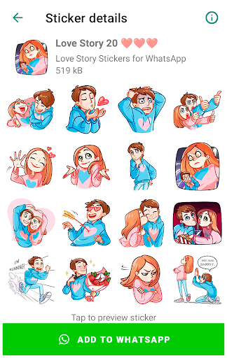 Love Story Stickers screenshot 5