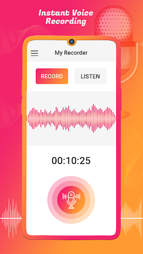 Audio recording with voice mem Screen 2